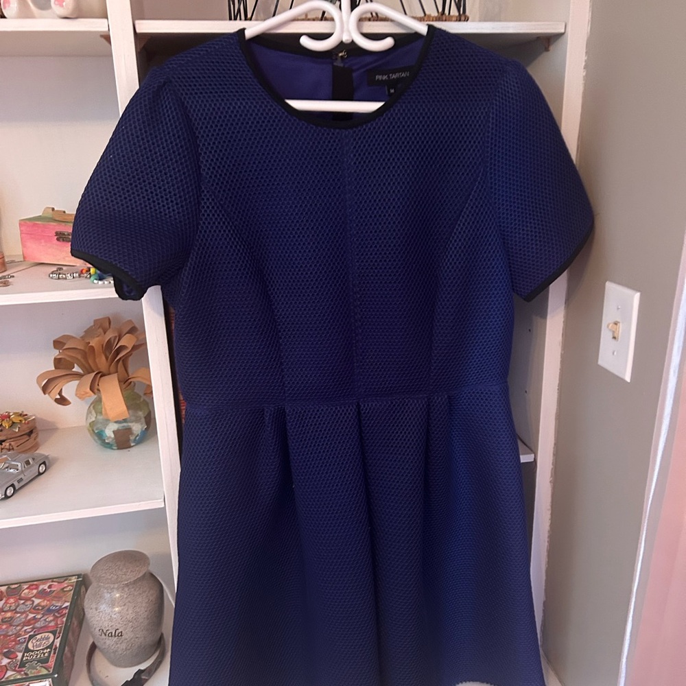 Pink Tartan Royal Blue Dress